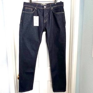 Zara Mens Premium Denim Dark Wash Slim Fit Jeans